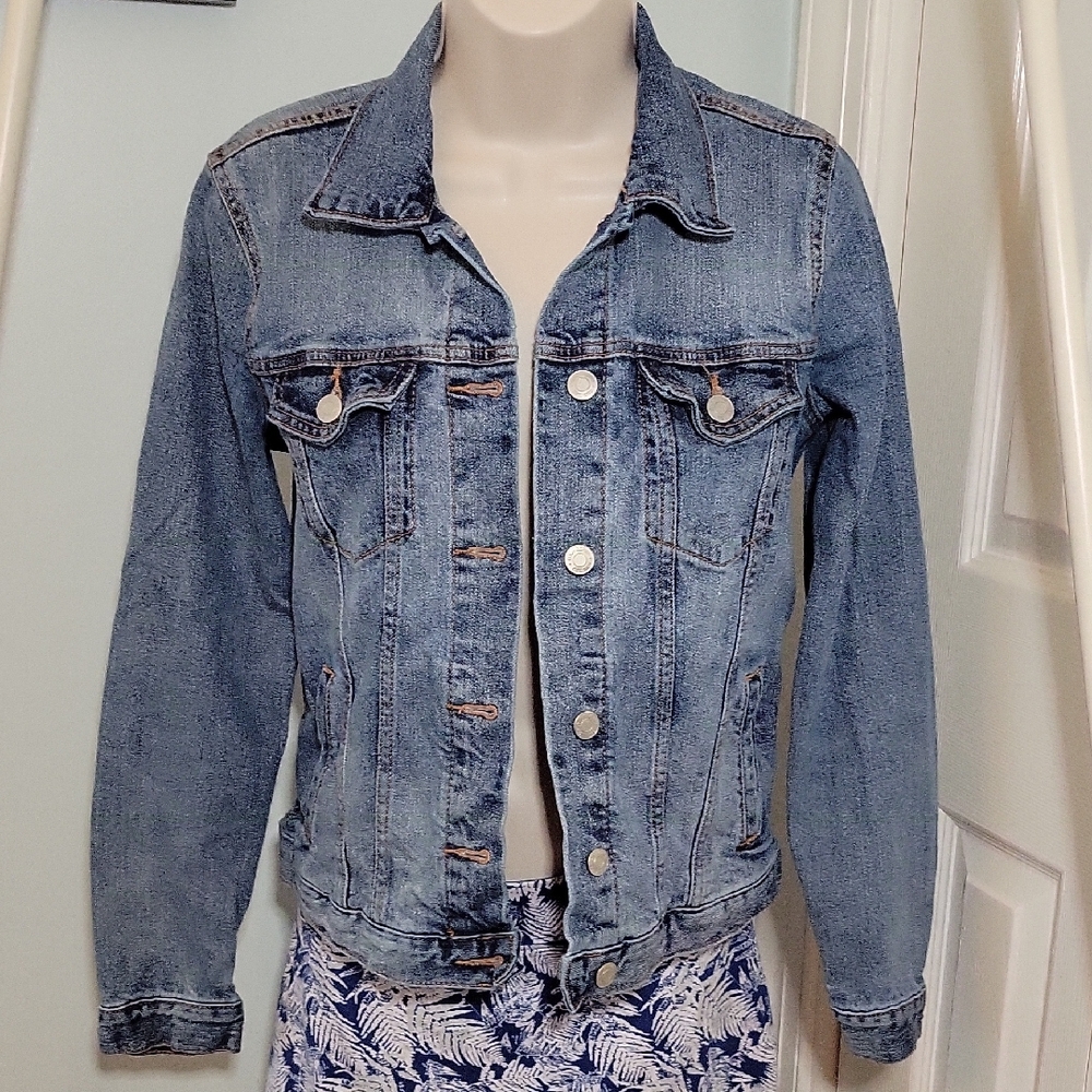 GAP Light Blue Denim Classic Jean Jacket Sz XS